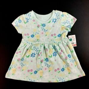Garanimals Baby Girl Short Sleeve Print Jersey Dress, Sizes 0-24 Months